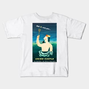 Vintage Travel Poster The Netherlands Union Castle Kids T-Shirt